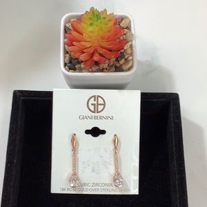 NWT- Giani Bernini- Rose gold earrings